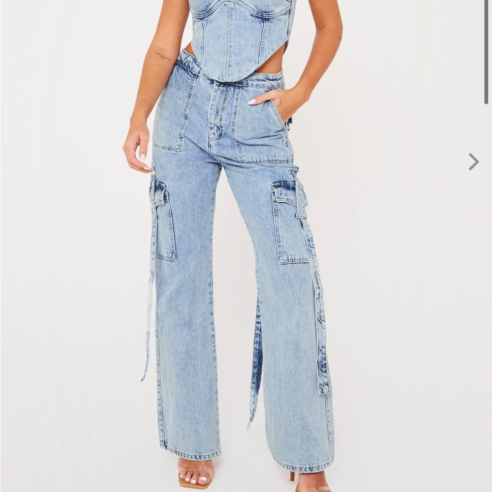 Luxe to Kill Denim Cargo Pants